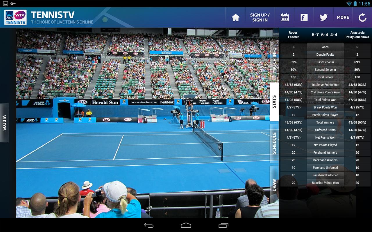 Watch tennis live