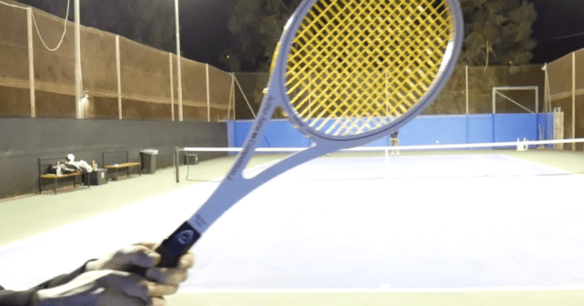 Playing with vintage tennis rackets - Arthur Ashe