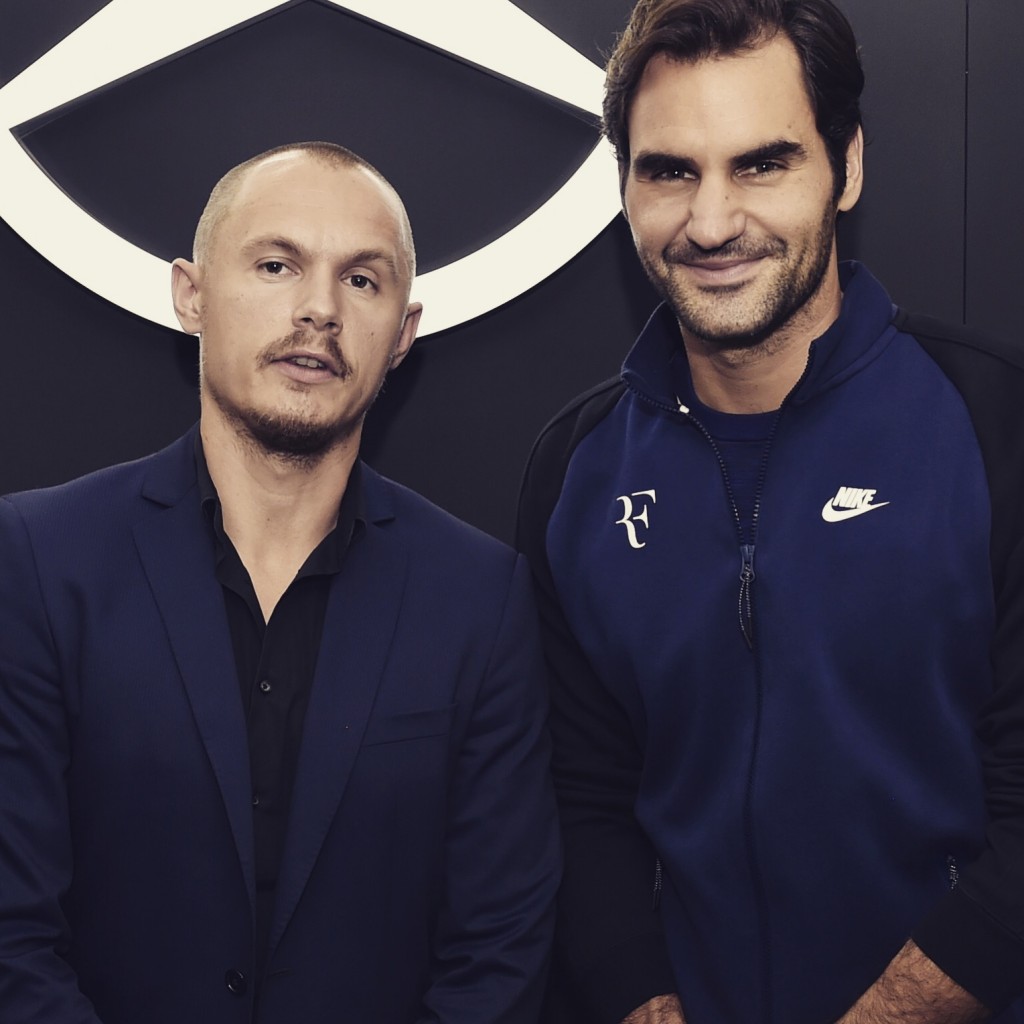 Tennisnerd (Jonas Eriksson) with Roger Federer