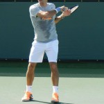 Federer Practising at Indian Wells