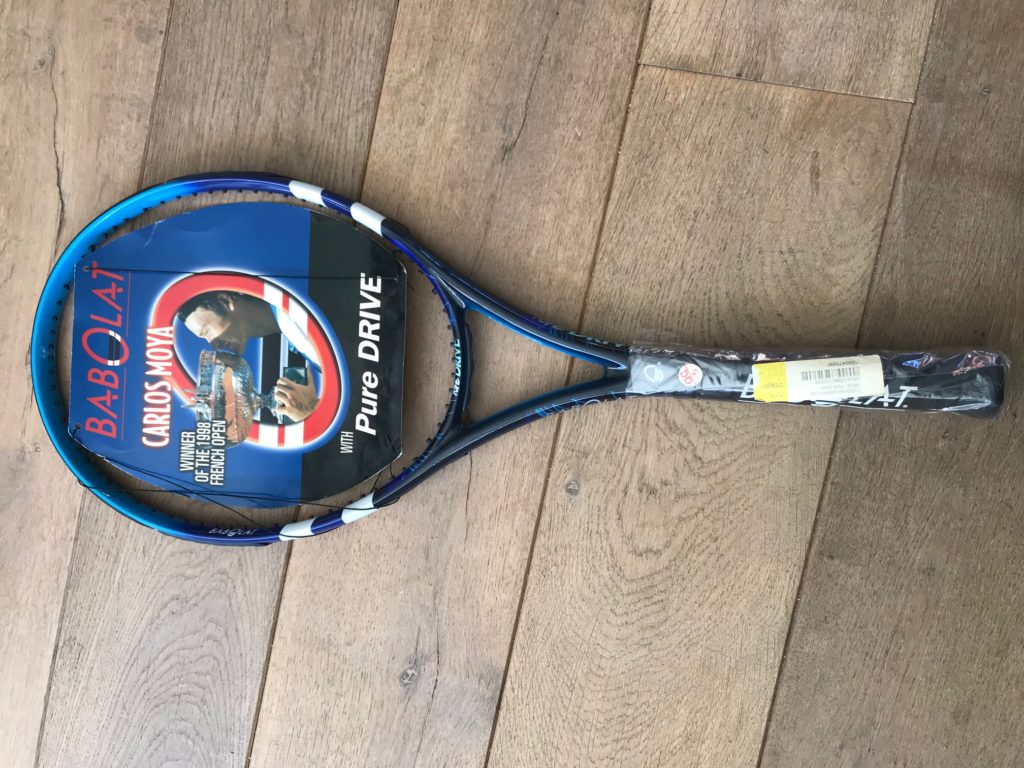 signed federer racquet