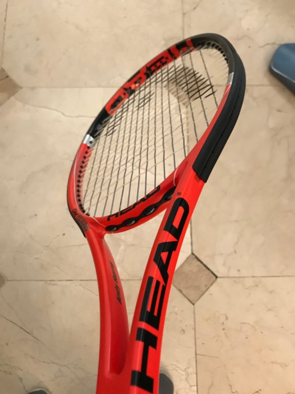 Andy Murrays racquet