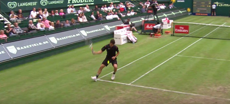 Thiem tweener in Halle