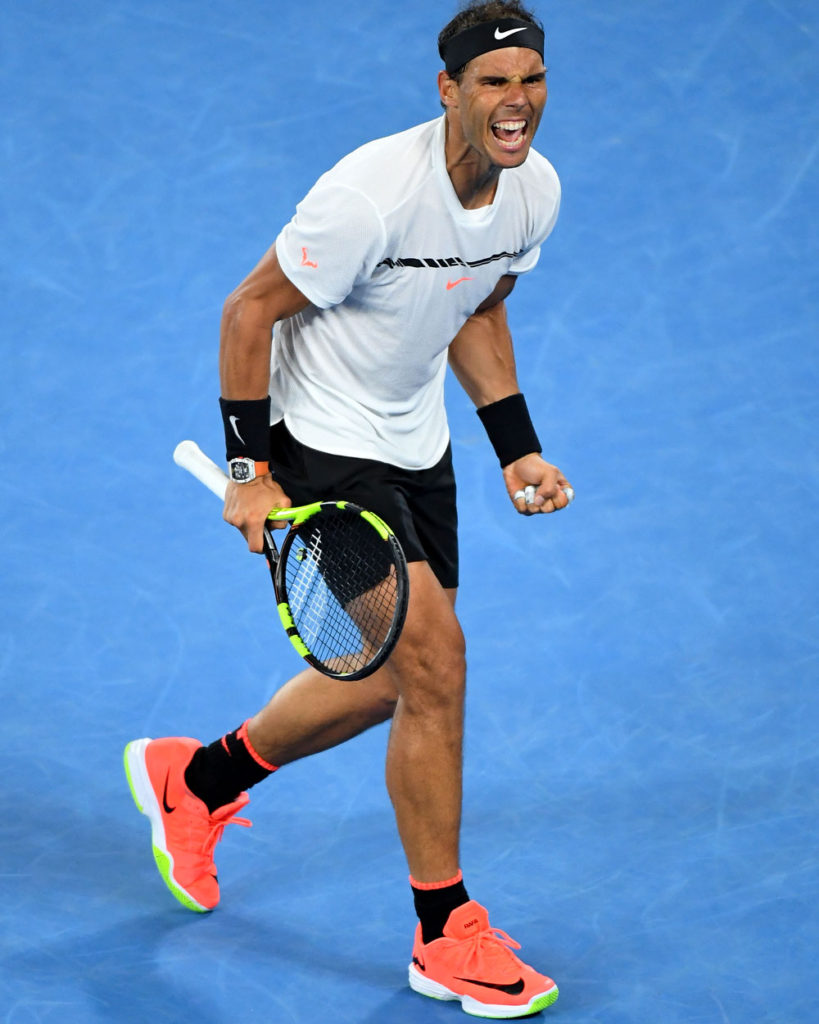 nadal pink shoes