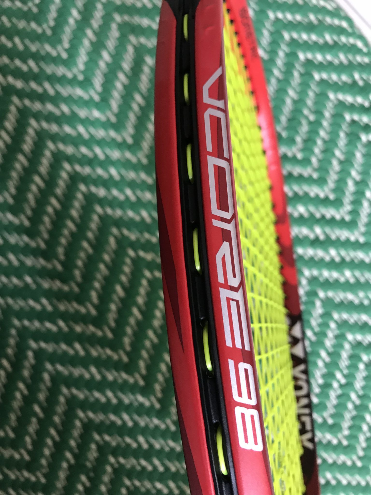 Yonex Graphite Vcore 98 G4 Tennis Racquet In Red Not Strung 