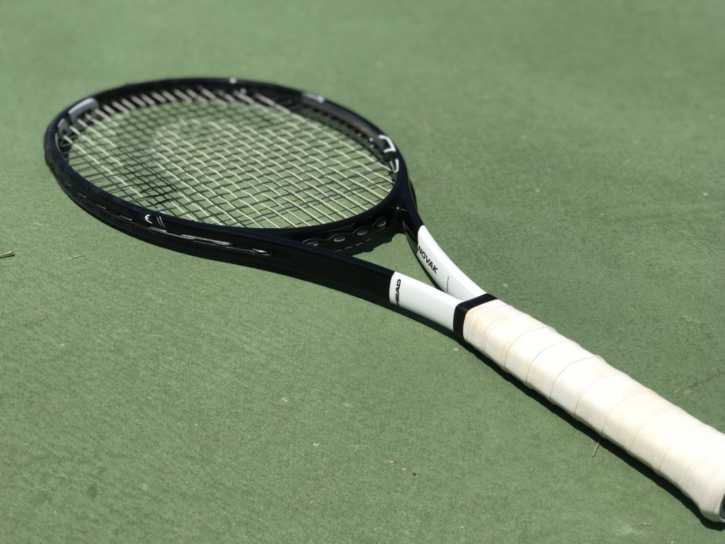 Playing with Novak Djokovic's Racquet