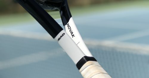 Playing with Novak Djokovic's Racquet