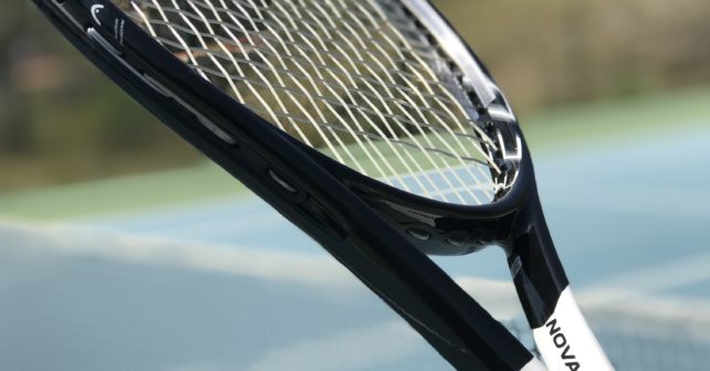 Playing with Novak Djokovic's Racquet