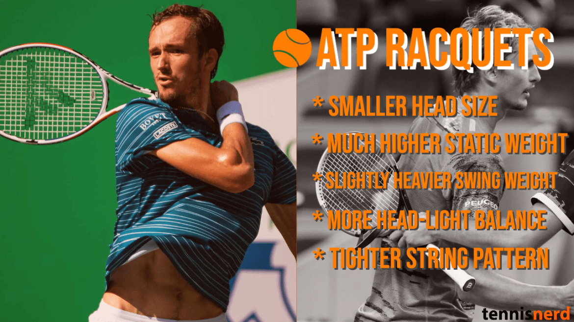 ATP vs WTA Racquets What are the differences in specs?