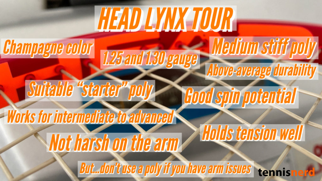 head lynx tour champagne vs grey