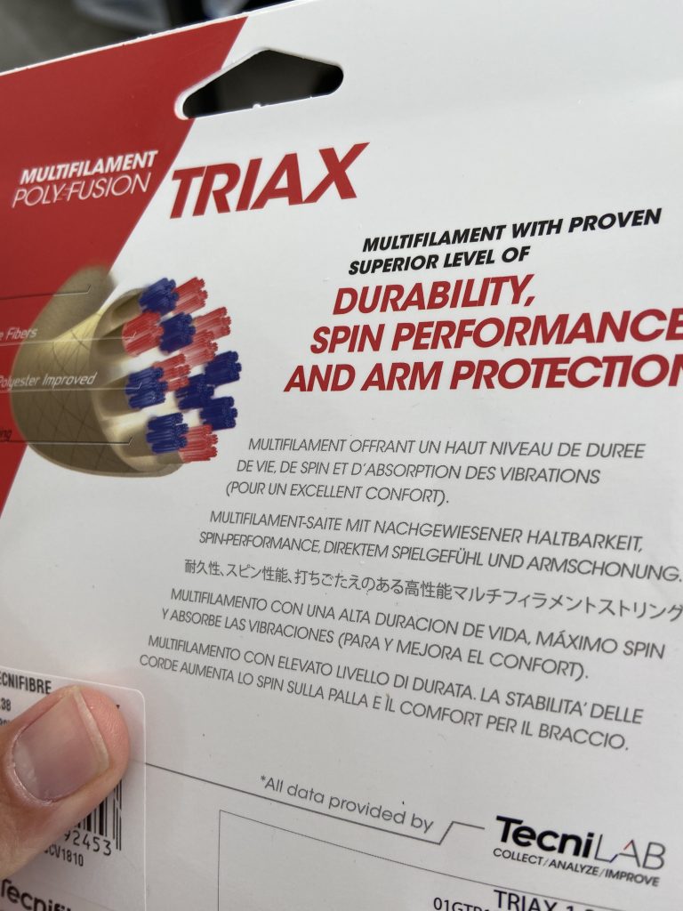 Natural 1.28mm/17-12m Set Details about   Tecnifibre TRIAX Tennis Racket String 
