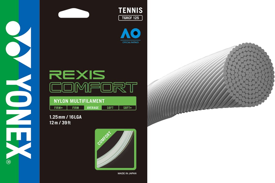 YONEX Rexis Comfort Tennis String Reel Cool White