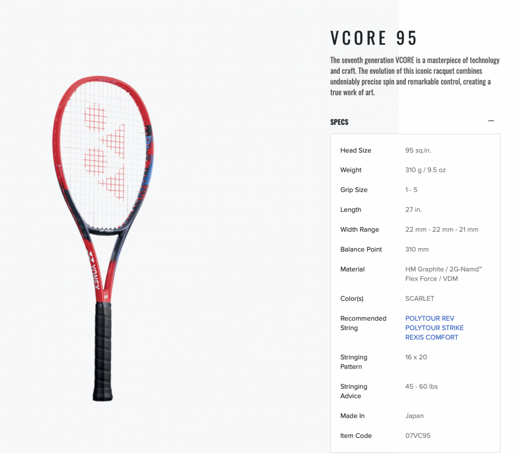 yonex vcore tour f 93 review