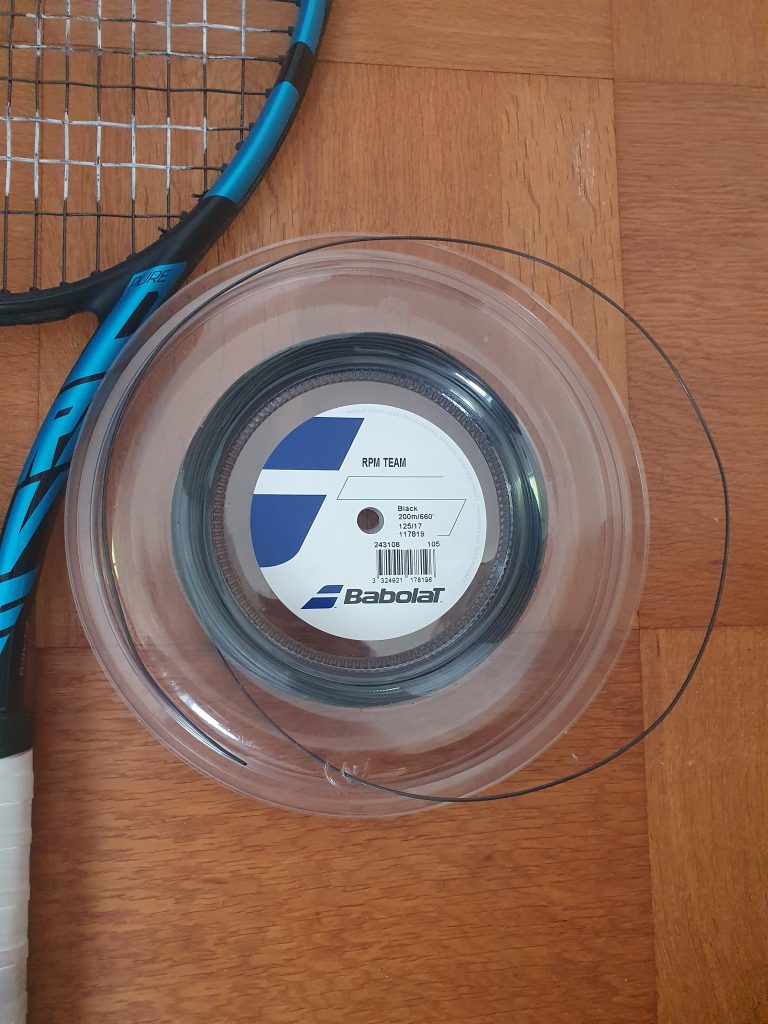 Babolat RPM Team Tennis String (16G Black), Racquet String